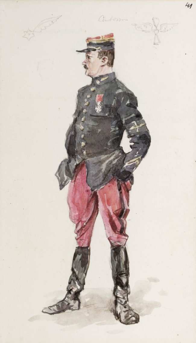 Frans infanterieuniform (Collectie NMM)